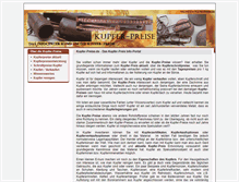 Tablet Screenshot of kupfer-preise.de